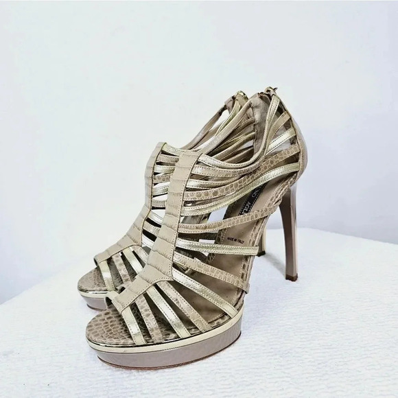 Bruno Magli stilleto strappy gladiator pumps 39 - Picture 10 of 15